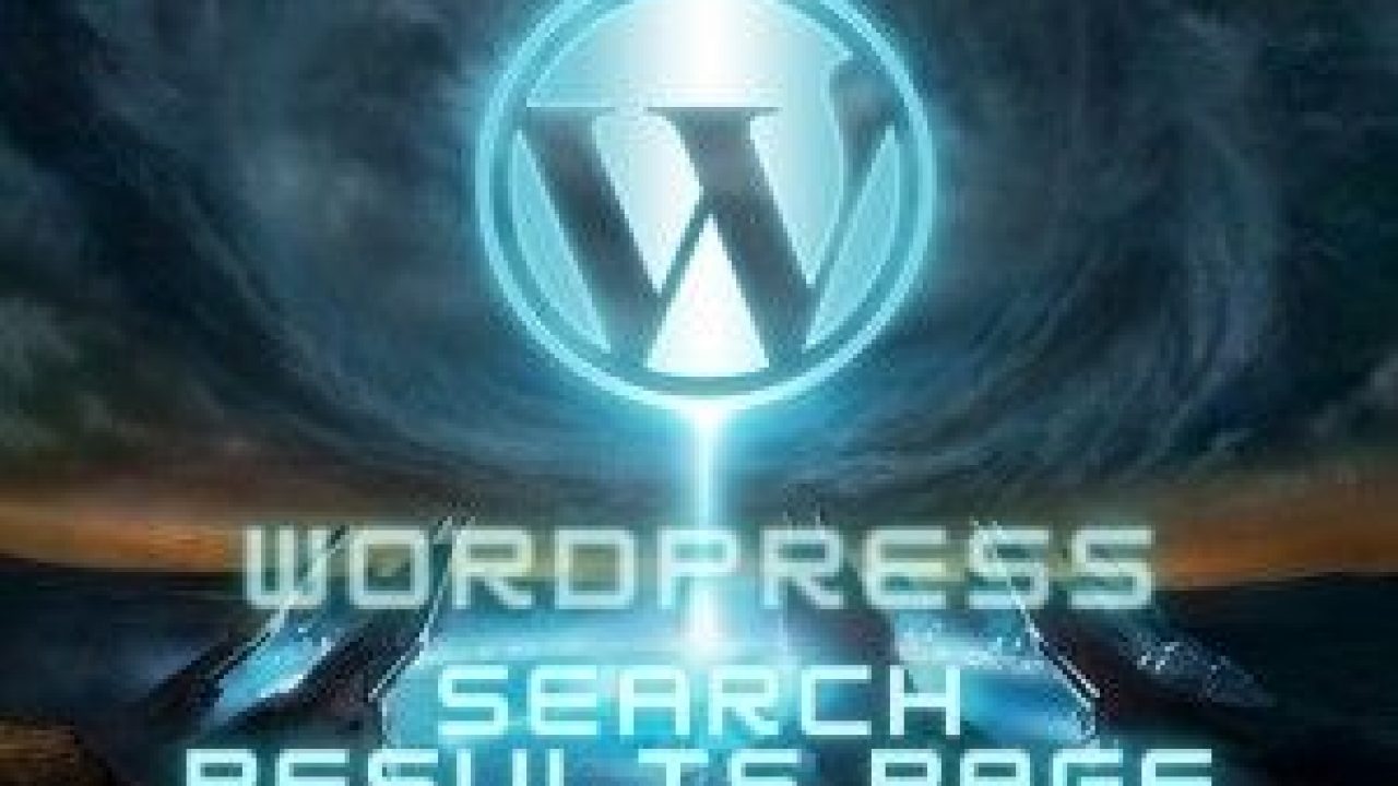 Wordpress Search Results Page