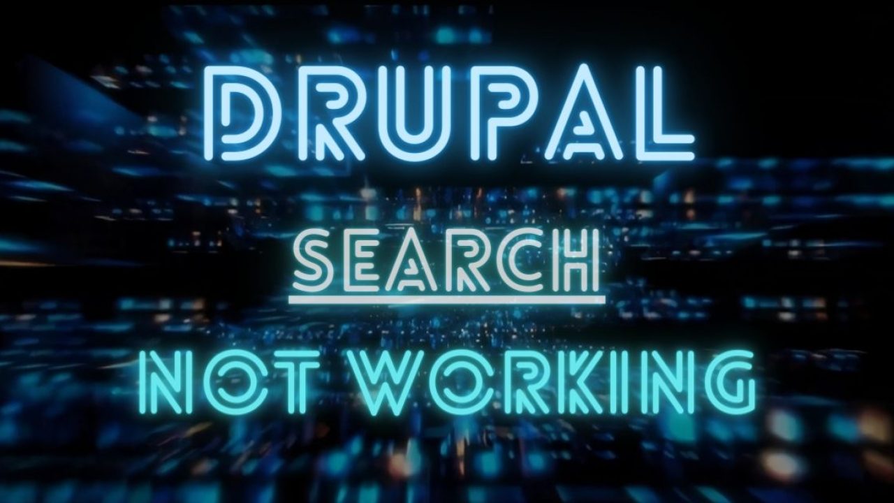 Drupal site search not working- How to fix?