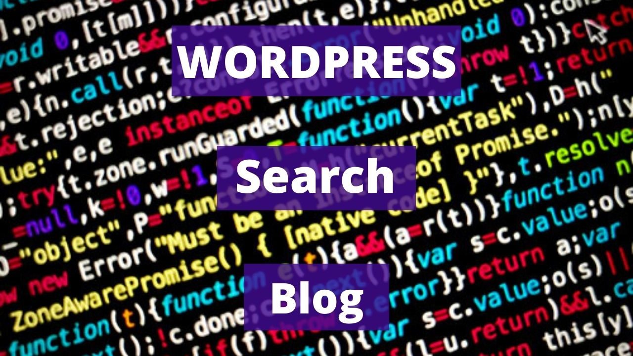 Wordpress search blog