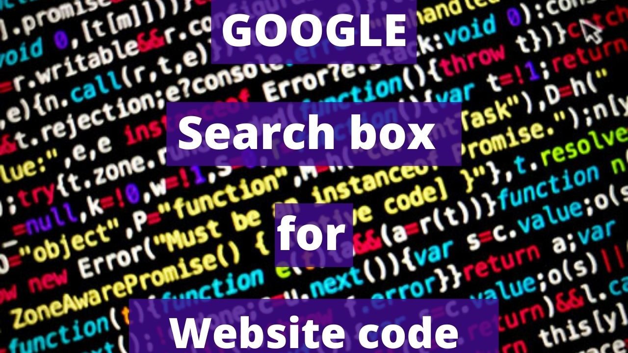 Google Search Box for Website Code