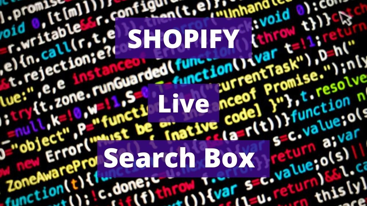 Shopify Live Search Box