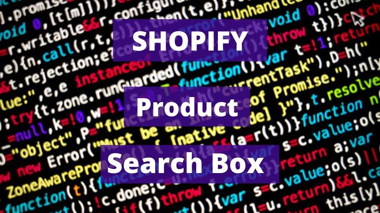 Shopify Product Search Box