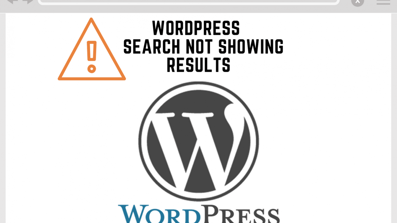 Wordpress Search Not Showing Results