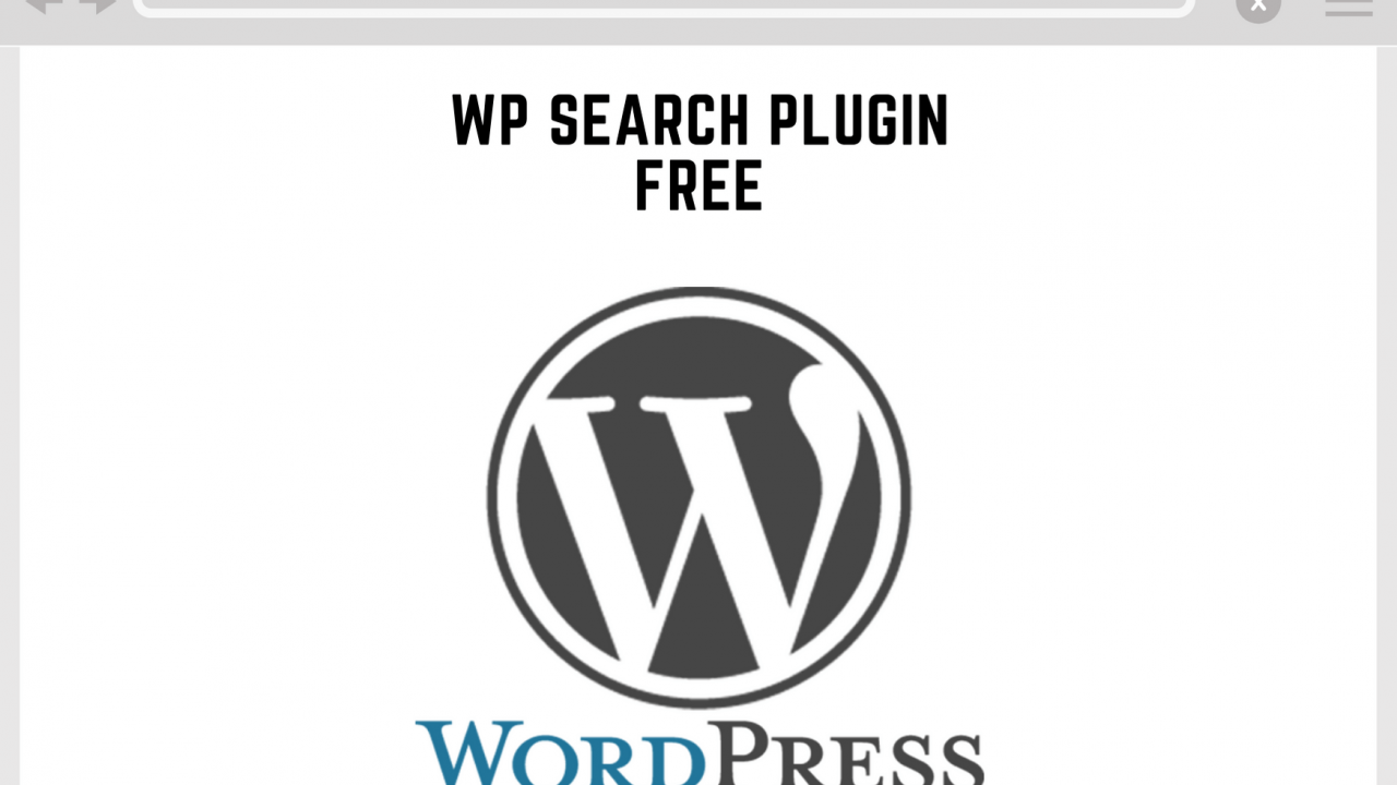 Wordpress Search Plugin Free