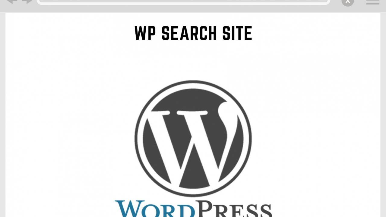 Wordpress Search Site