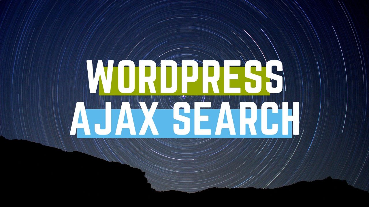 wordpress ajax search