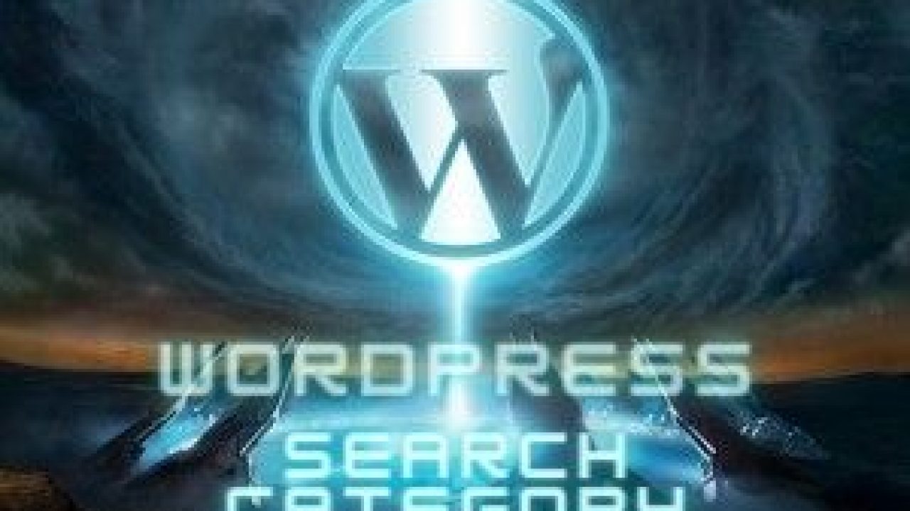 Wordpress search category
