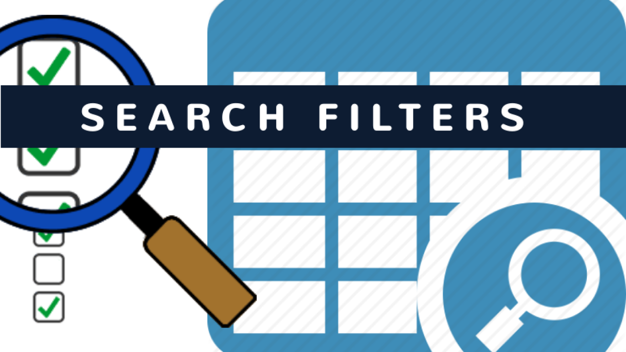 What are search filters?