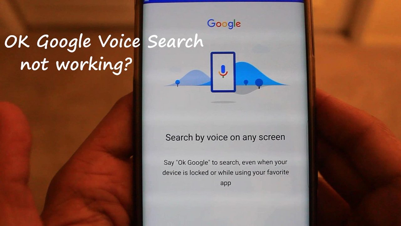 google voice search not working