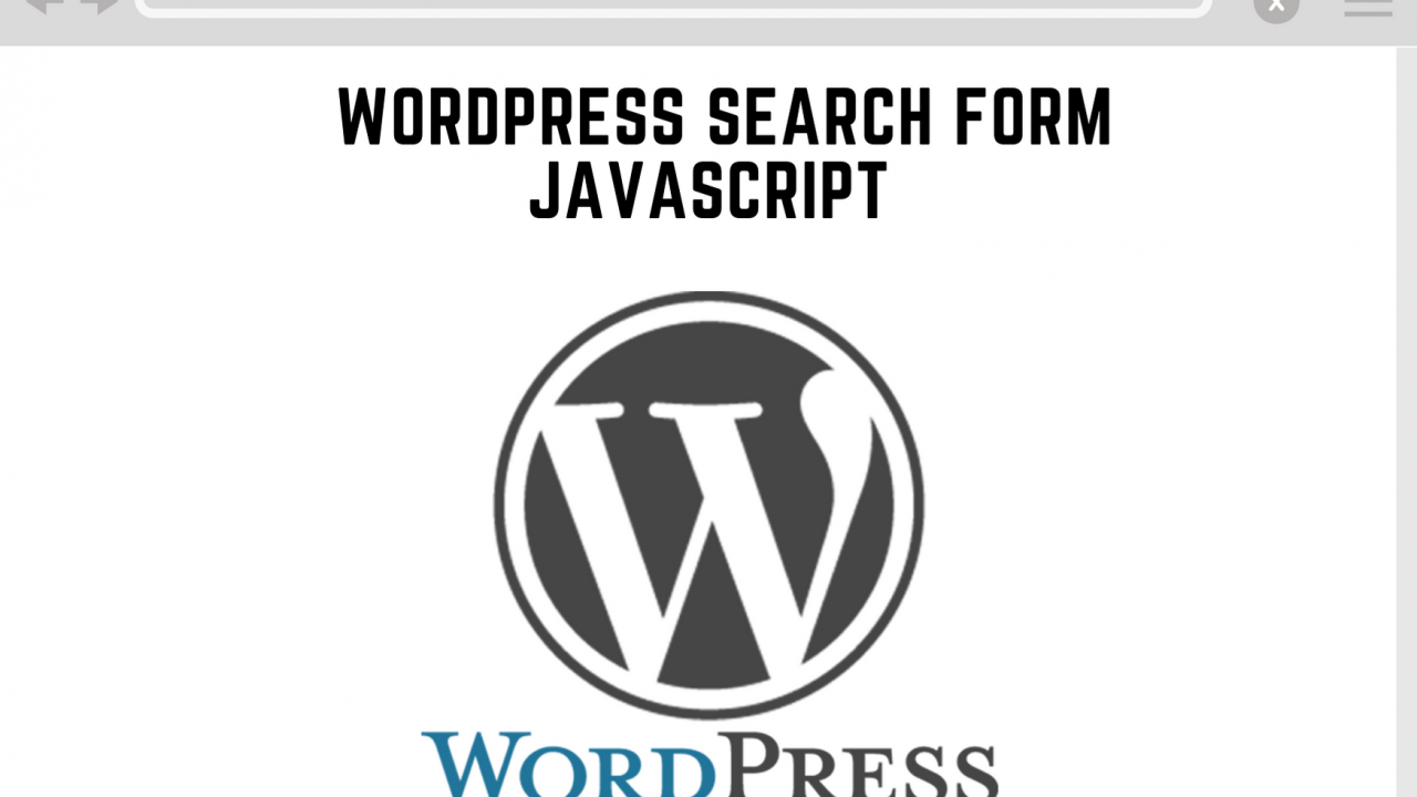 wordpress search form javascript