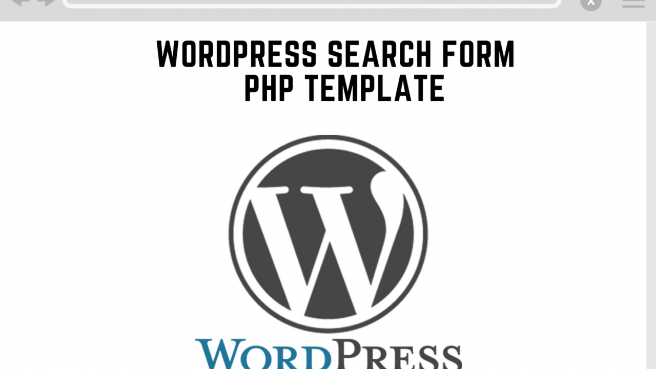 wordpress search form php template